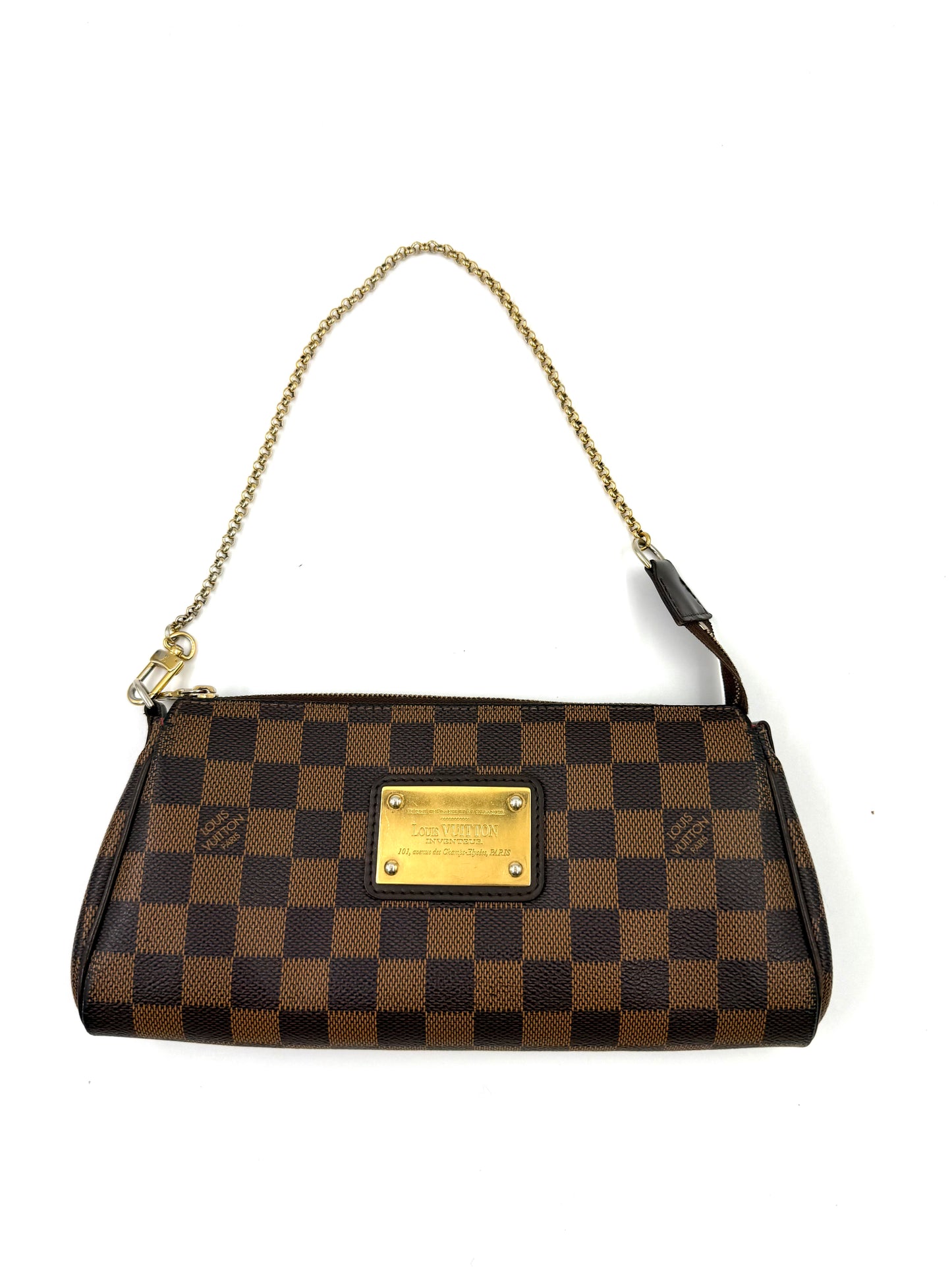 LOUIS VUITTON Pochette Eva Damier Ebene