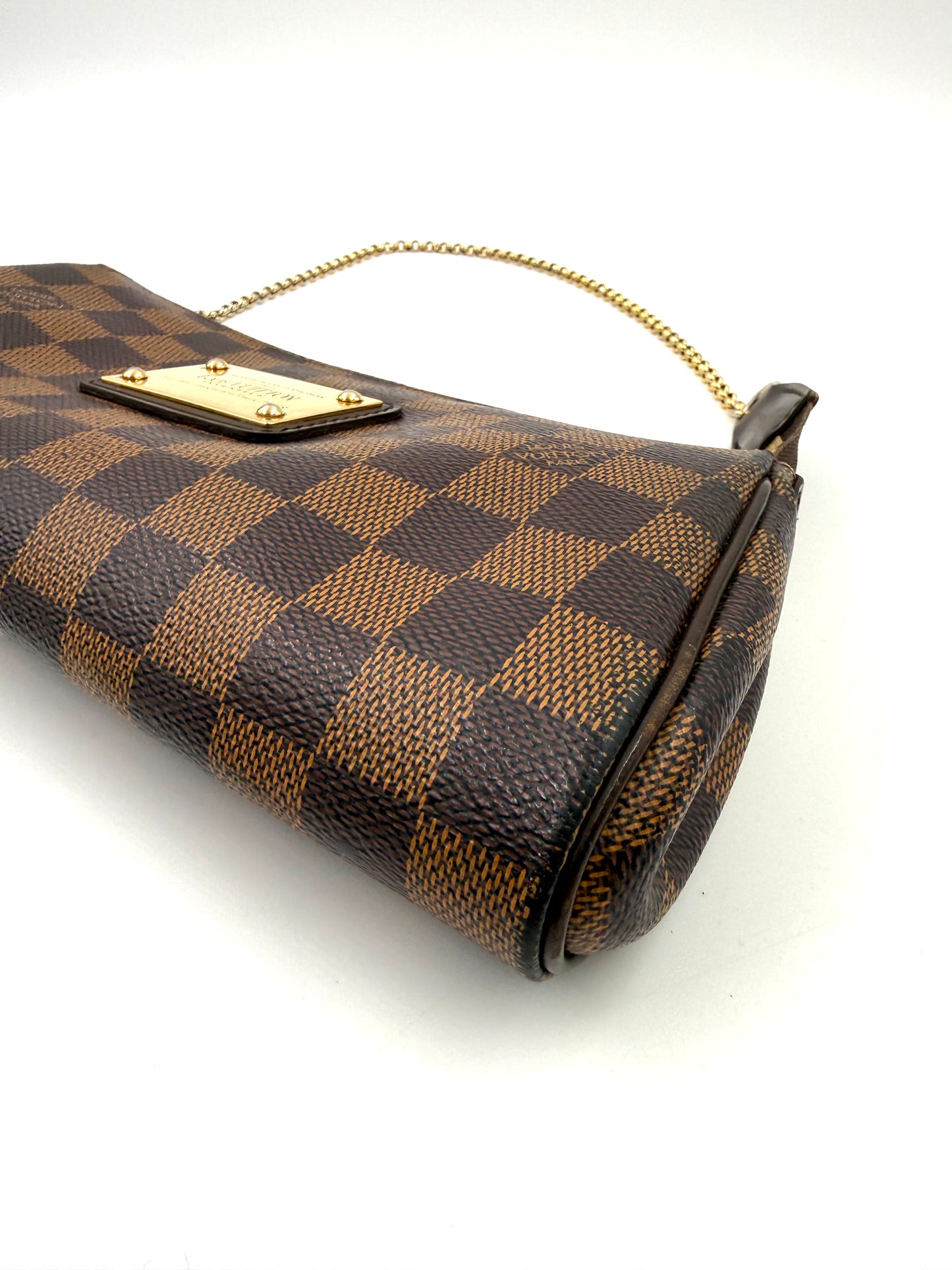 LOUIS VUITTON Pochette Eva Damier Ebene