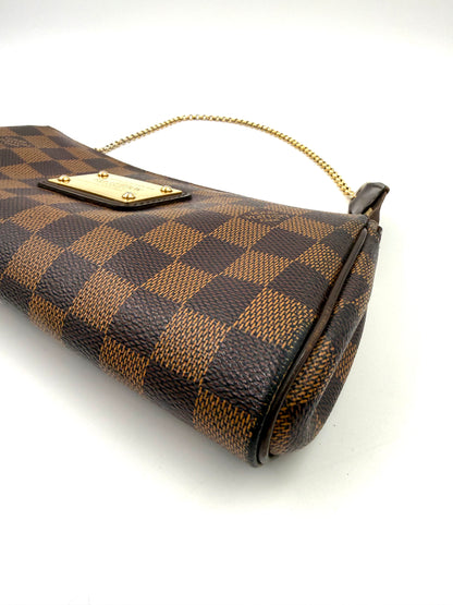 LOUIS VUITTON Pochette Eva Damier Ebene