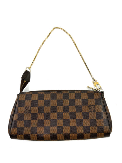 LOUIS VUITTON Pochette Eva Damier Ebene