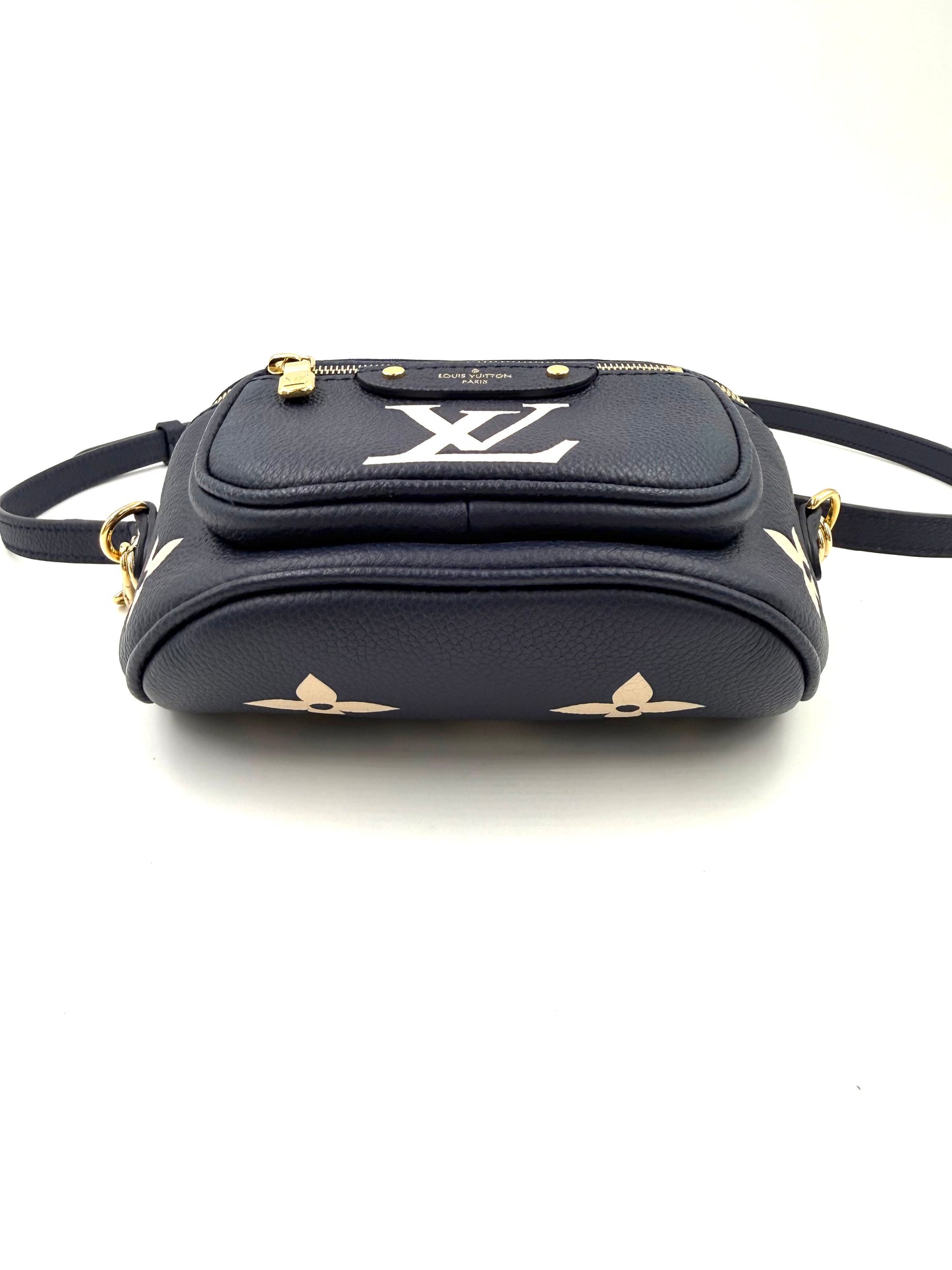 LOUIS VUITTON Mini Bumbag Monogram Empreinte Bicolor navy