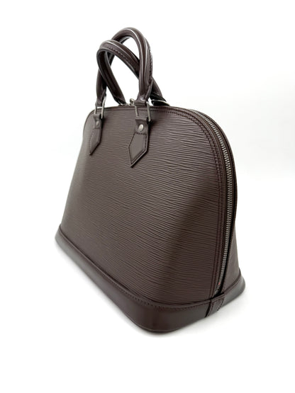 LOUIS VUITTON Alma PM Epi mokka