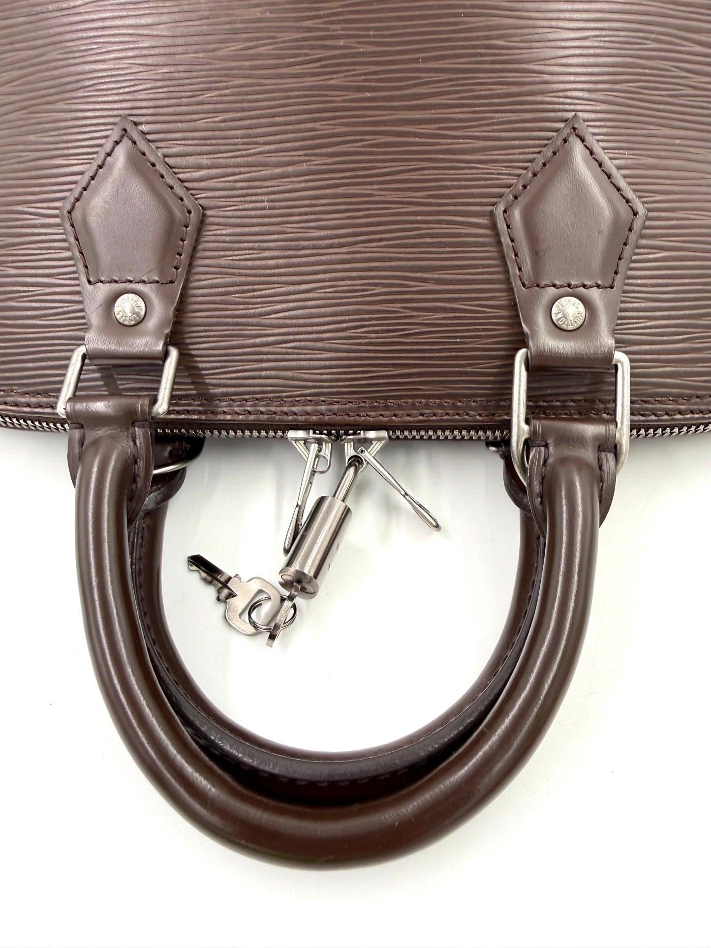 LOUIS VUITTON Alma PM Epi mokka