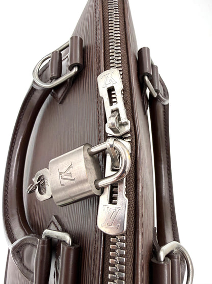 LOUIS VUITTON Alma PM Epi mokka
