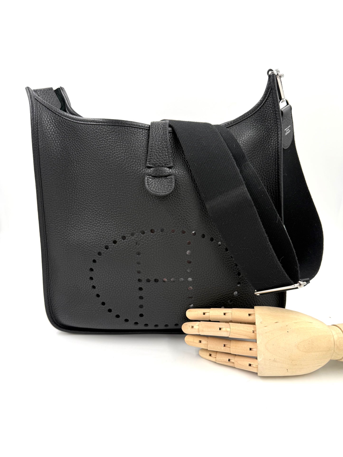 HERMÈS Evelyne 33 schwarz PHW