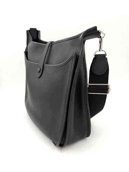 HERMÈS Evelyne 33 schwarz PHW