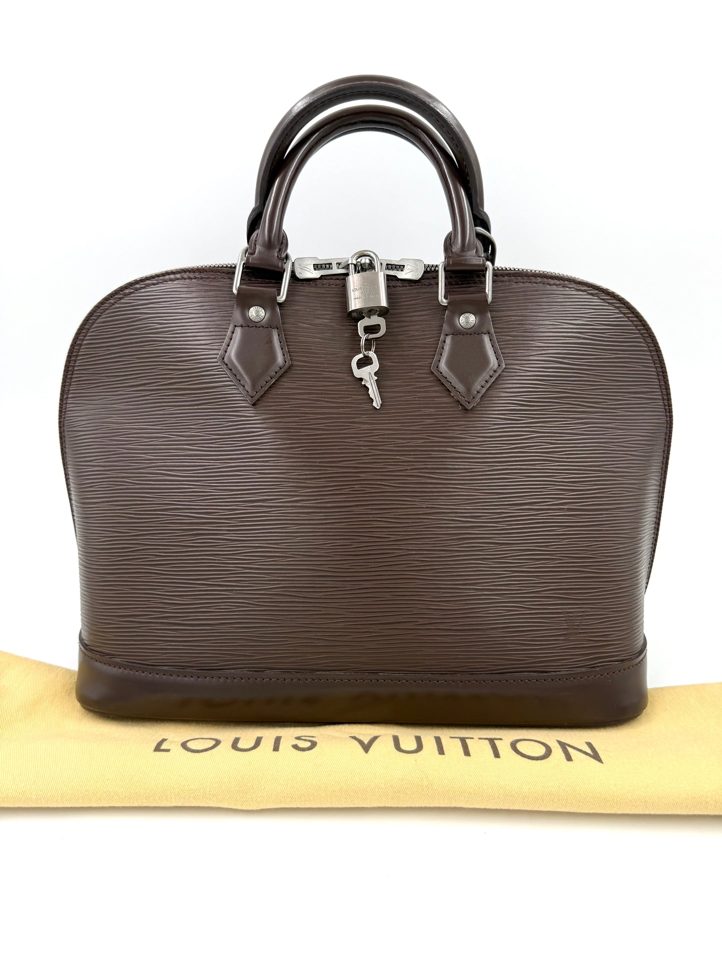 LOUIS VUITTON Alma PM Epi mokka