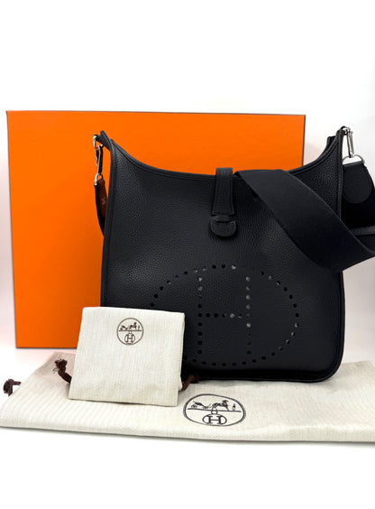 HERMÈS Evelyne 33 schwarz PHW