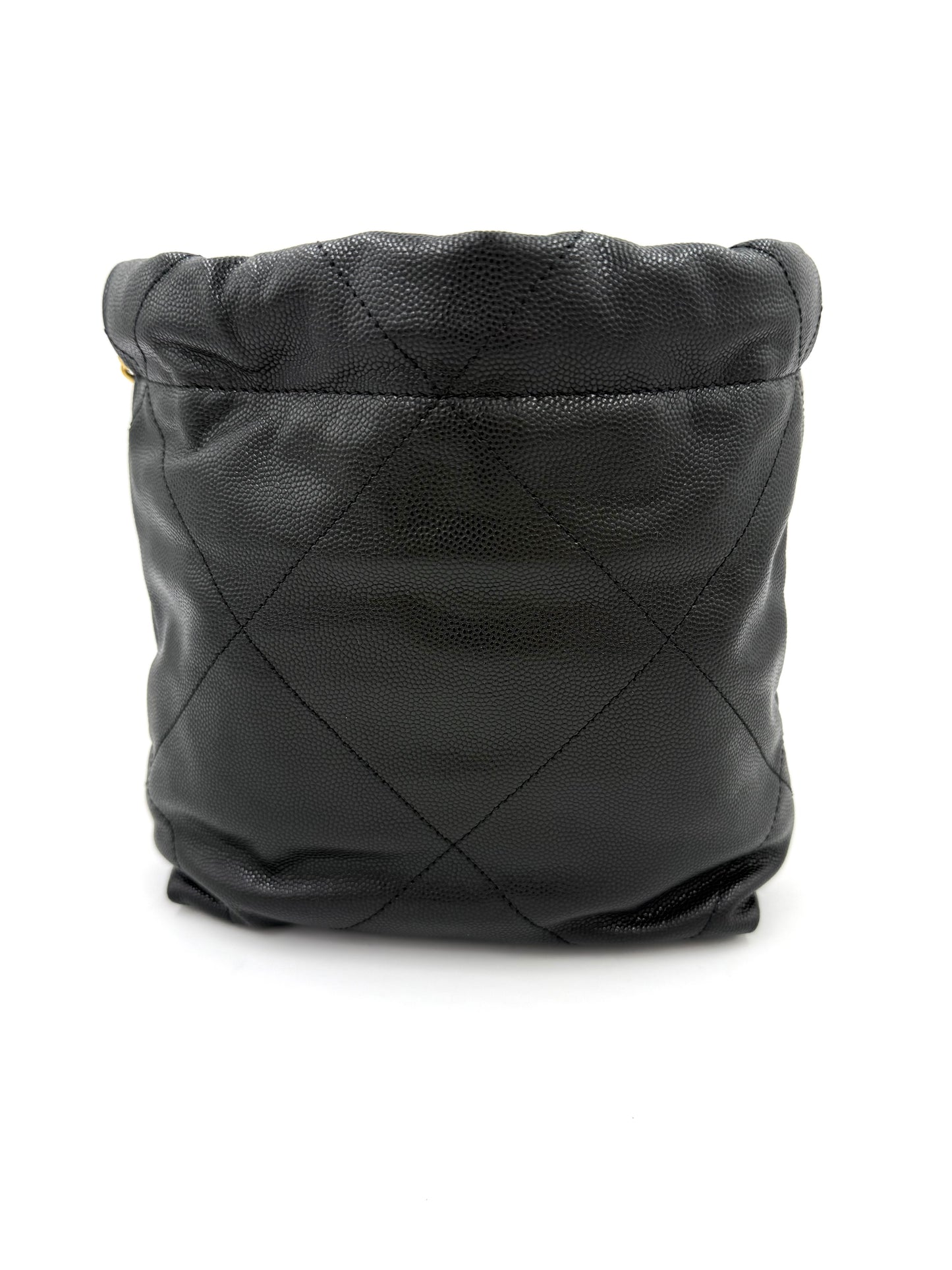 CHANEL 22 Mini All Black Caviar schwarz GHW