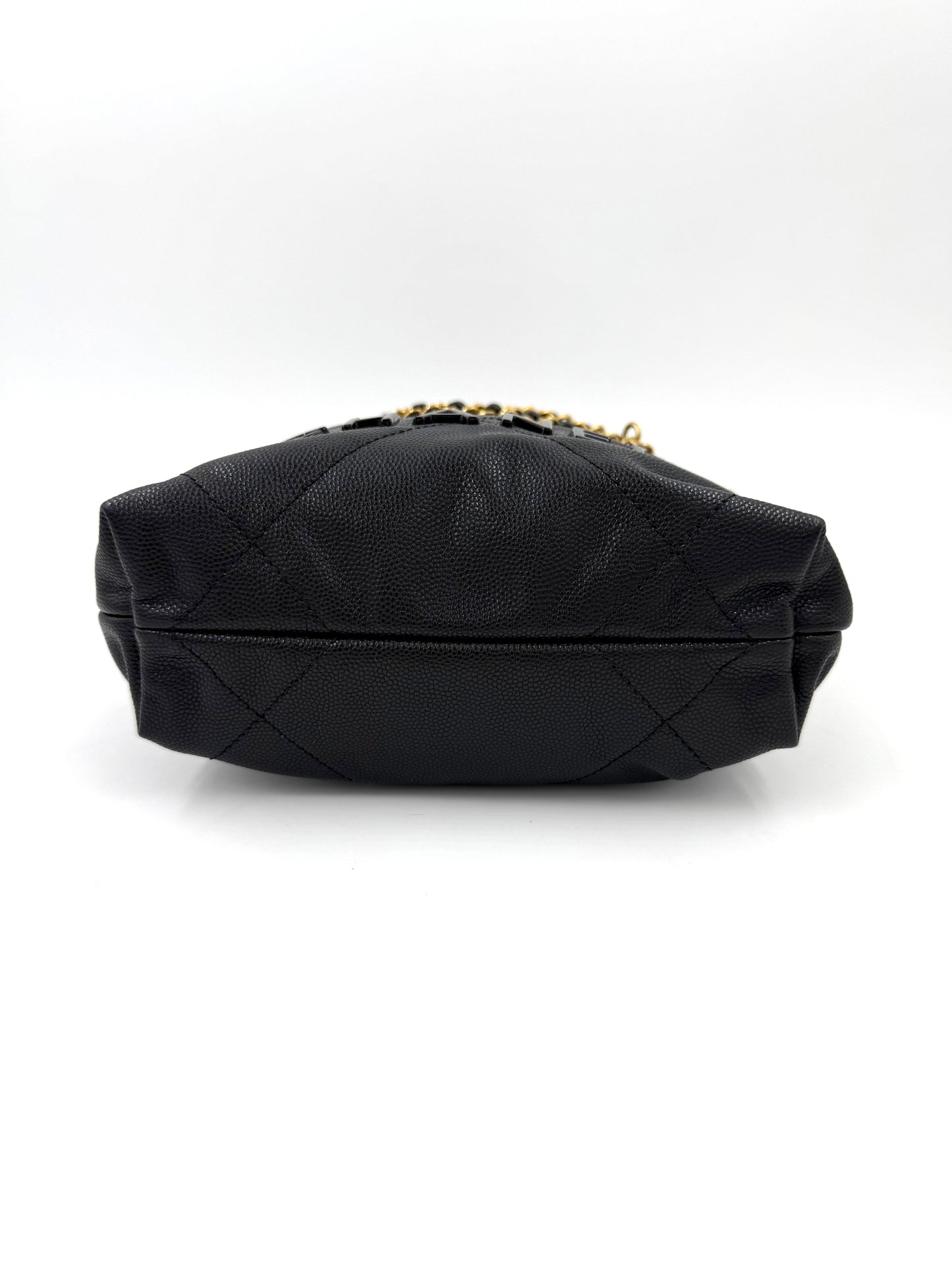 CHANEL 22 Mini All Black Caviar schwarz GHW