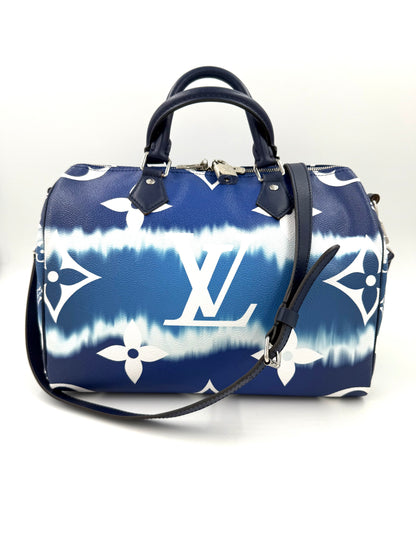 LOUIS VUITTON Speedy 30 Escale Bleu