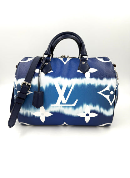 LOUIS VUITTON Speedy 30 Escale Bleu