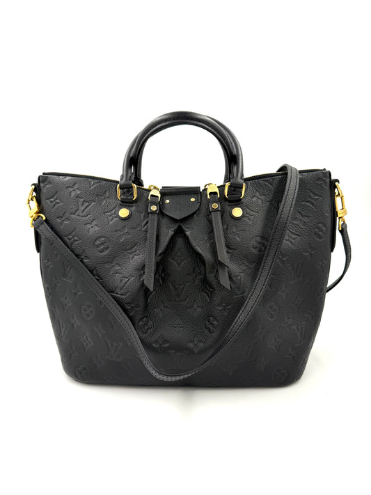 LOUIS VUITTON Mazarine PM Monogram Empreinte schwarz