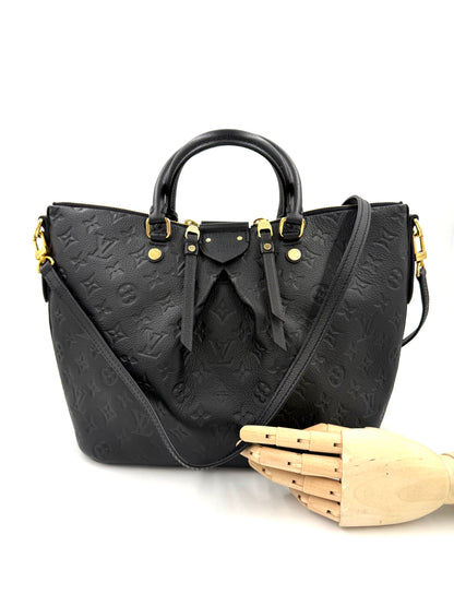 LOUIS VUITTON Mazarine PM Monogram Empreinte schwarz