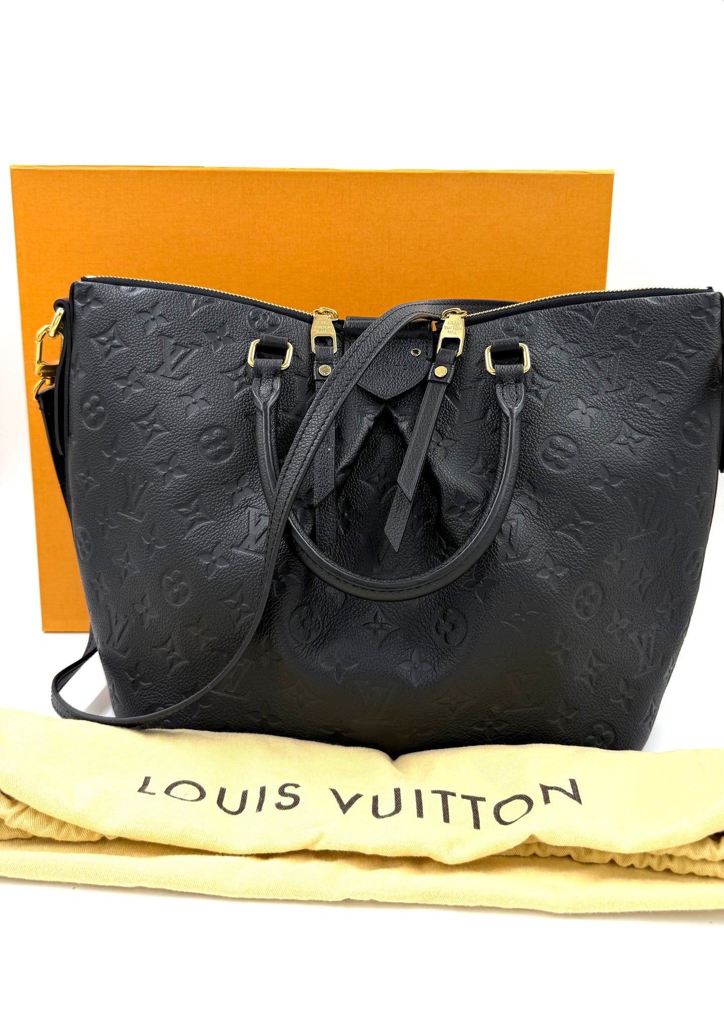 LOUIS VUITTON Mazarine PM Monogram Empreinte schwarz