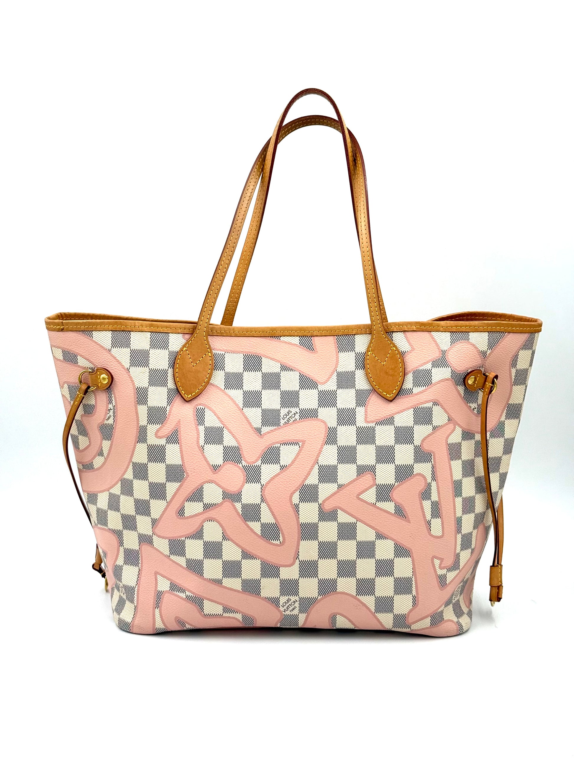 LOUIS VUITTON Neverfull MM Damier Azur Tahitienne – Clutch Macarons