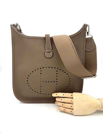 HERMÈS Evelyne 29 Clemence Etoupe PHW