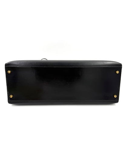 HERMÈS Kelly 40 Boxleder schwarz GHW