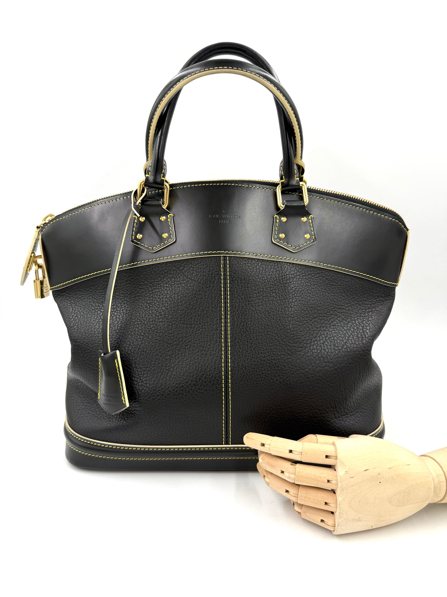 LOUIS VUITTON Lockit MM Suhali noir