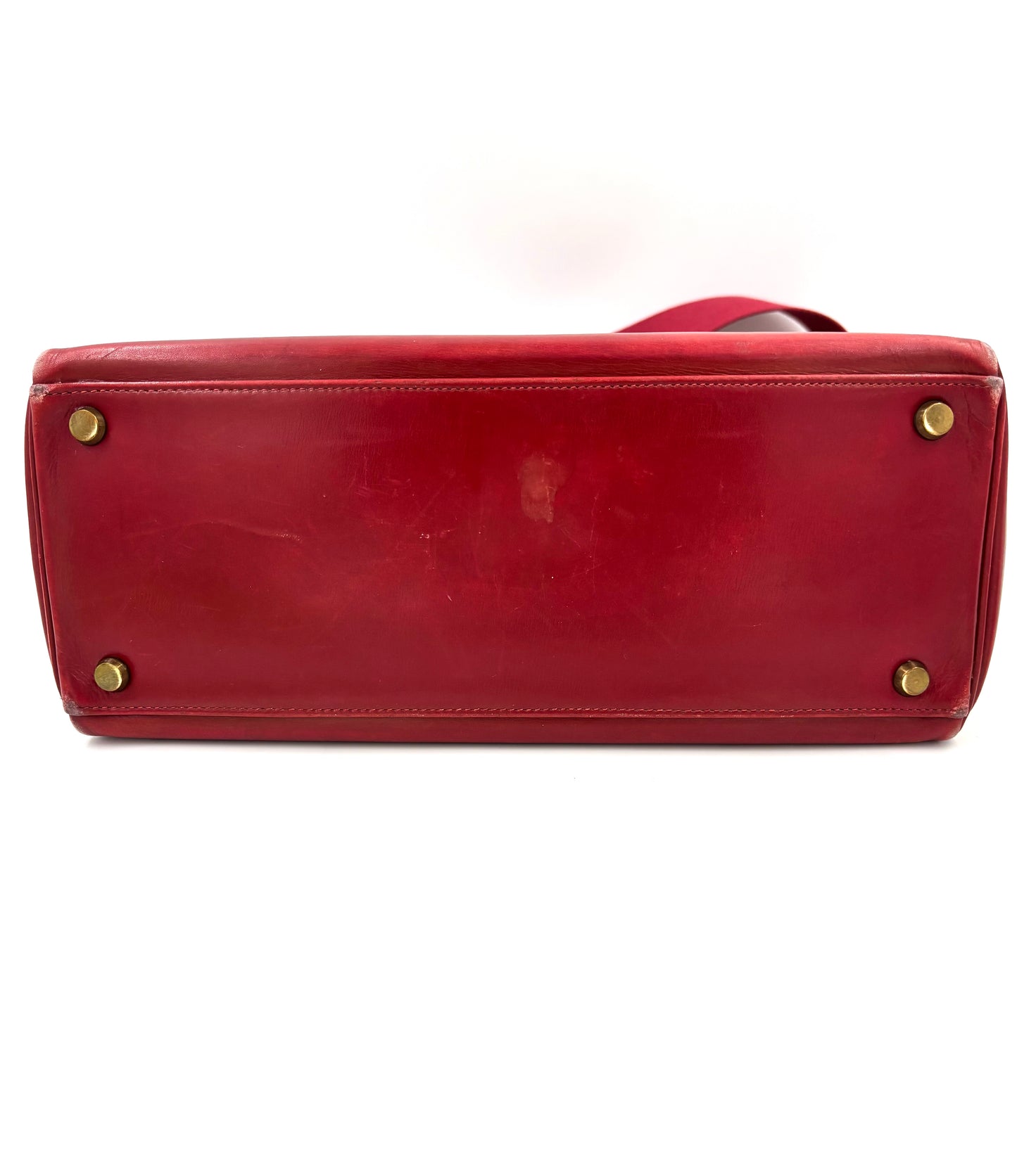HERMÈS Vintage Kelly 28 rouge GHW