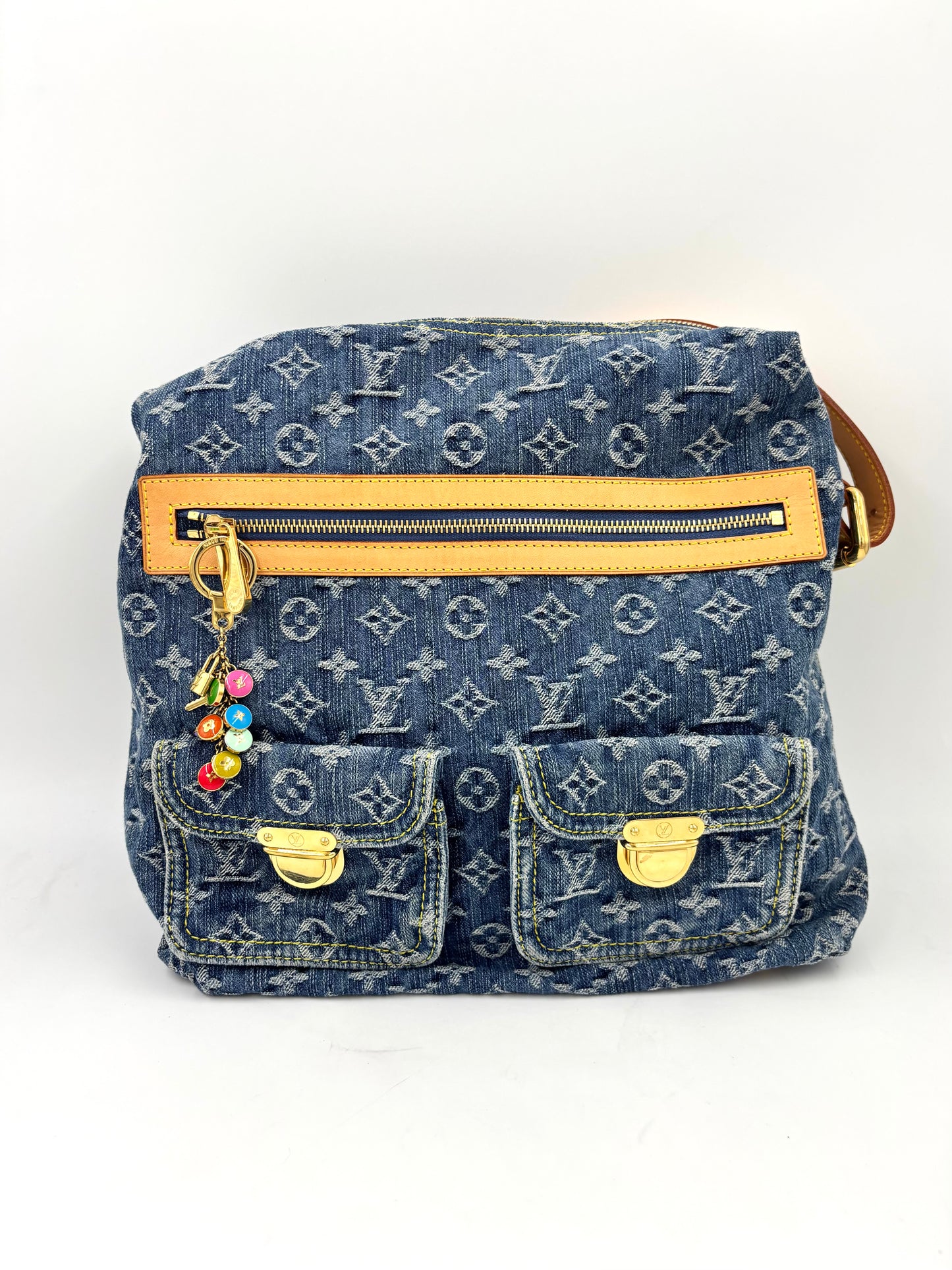 LOUIS VUITTON Baggy Monogram Denim blau