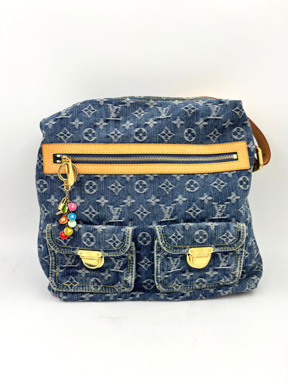 LOUIS VUITTON Baggy Monogram Denim blau