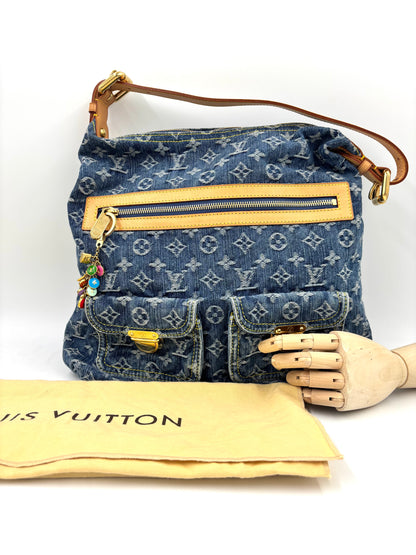 LOUIS VUITTON Baggy Monogram Denim blau