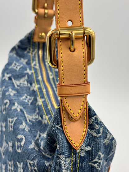 LOUIS VUITTON Baggy Monogram Denim blau