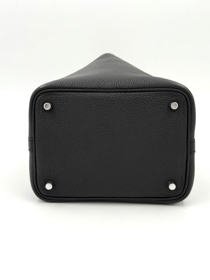 HERMÈS Picotin 18 schwarz PHW - Clutch & Macarons - Stempel U; 2022 - Clutch & Macarons - 