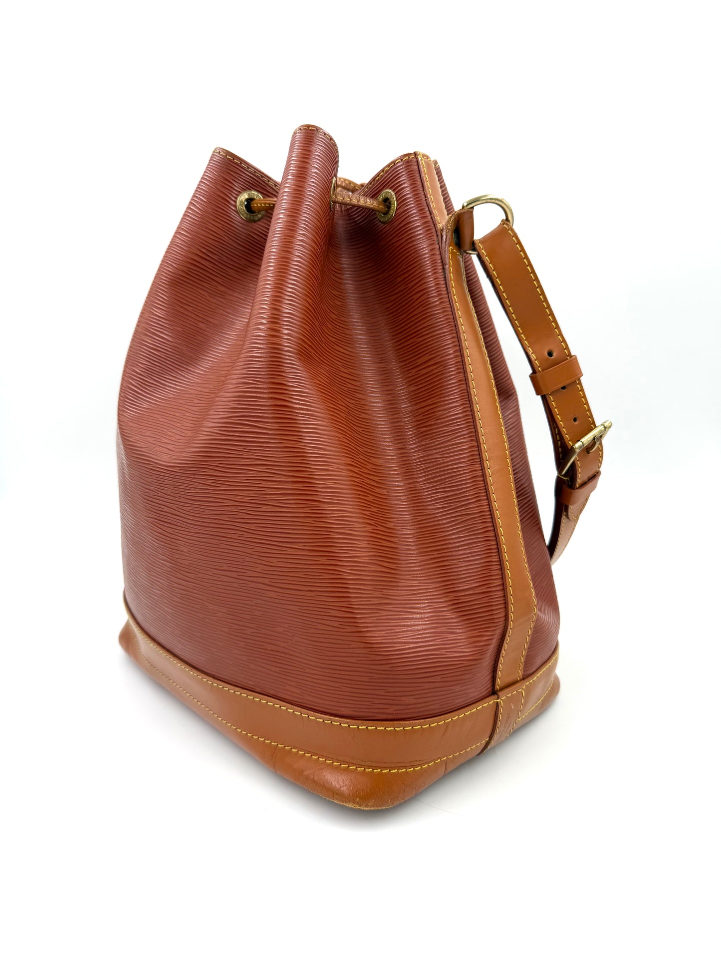 LOUIS VUITTON Noe grande Epi Bicolor cognac