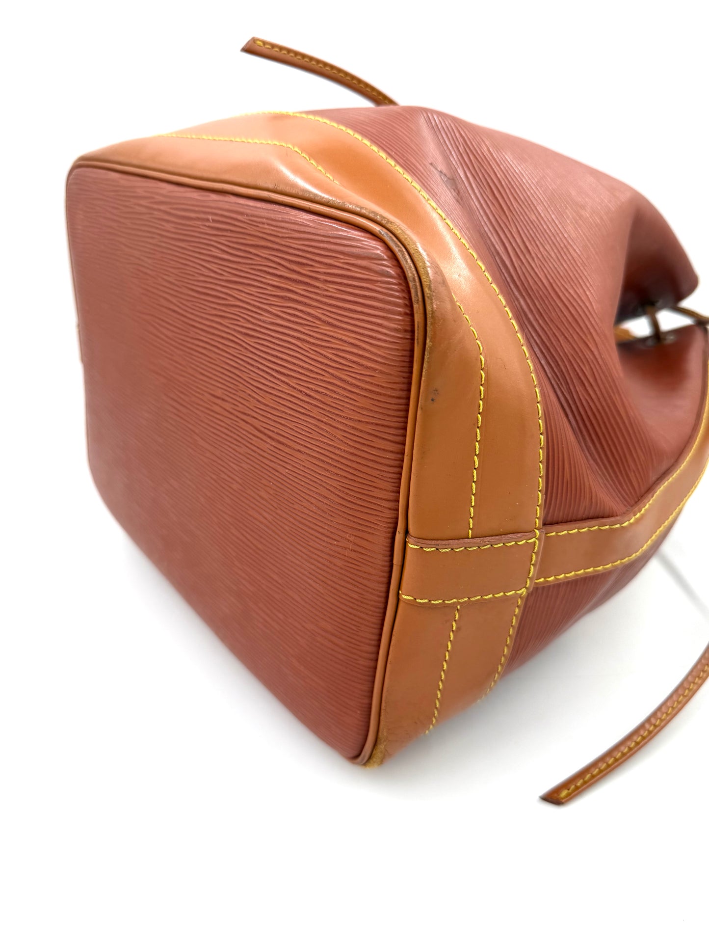 LOUIS VUITTON Noe grande Epi Bicolor cognac