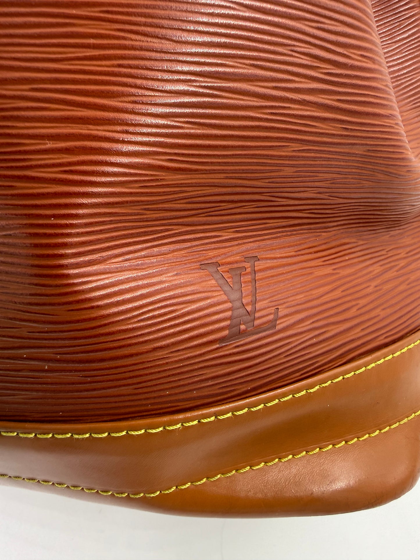 LOUIS VUITTON Noe grande Epi Bicolor cognac