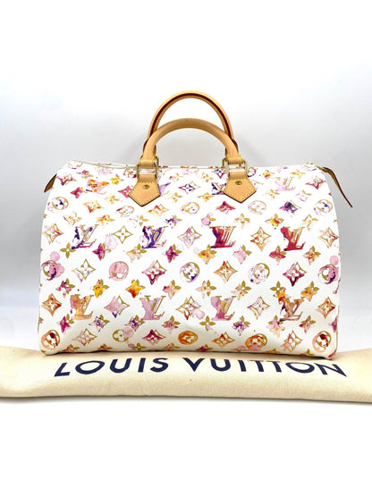 LOUIS VUITTON Speedy 35 Watercolor Aquarell - Clutch & Macarons - SP2018 - Clutch & Macarons - 