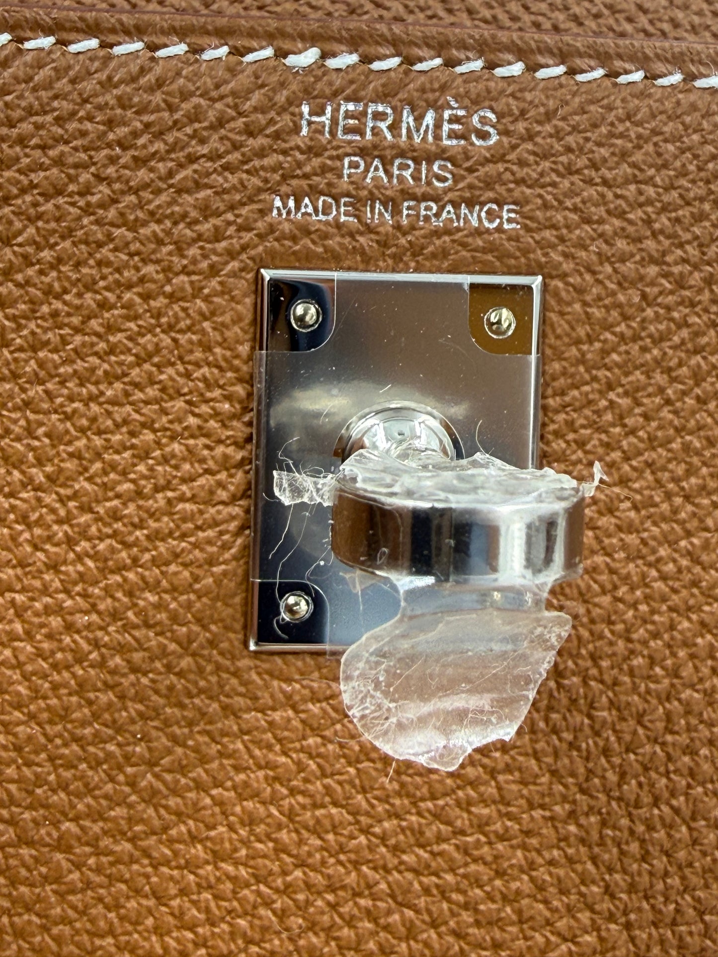 HERMÈS Kelly 25 Retourne Togo Gold PHW