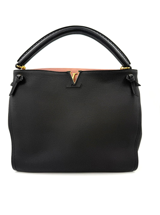 LOUIS VUITTON Tournon Noir Rose Ballerine