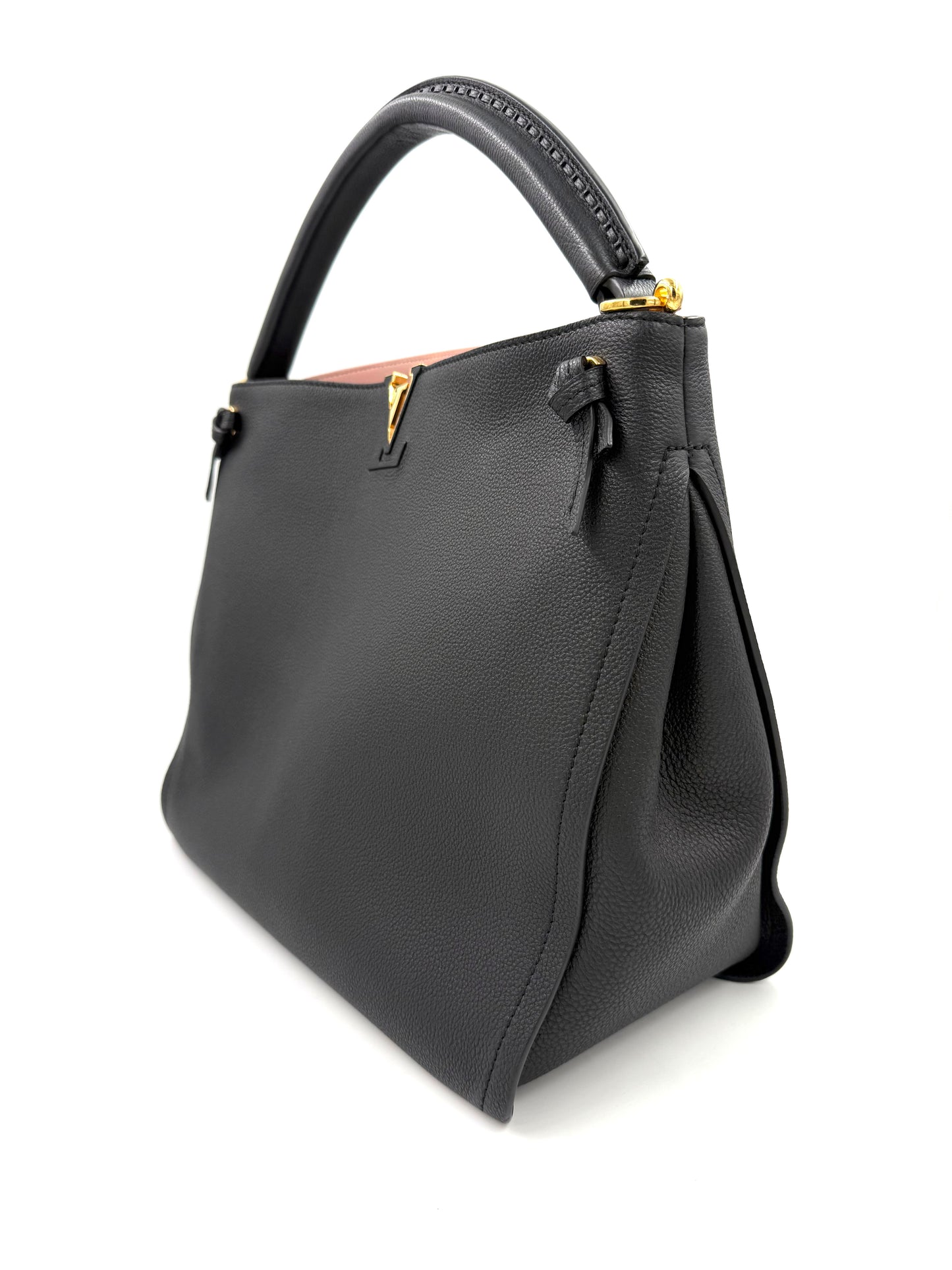 LOUIS VUITTON Tournon Noir Rose Ballerine