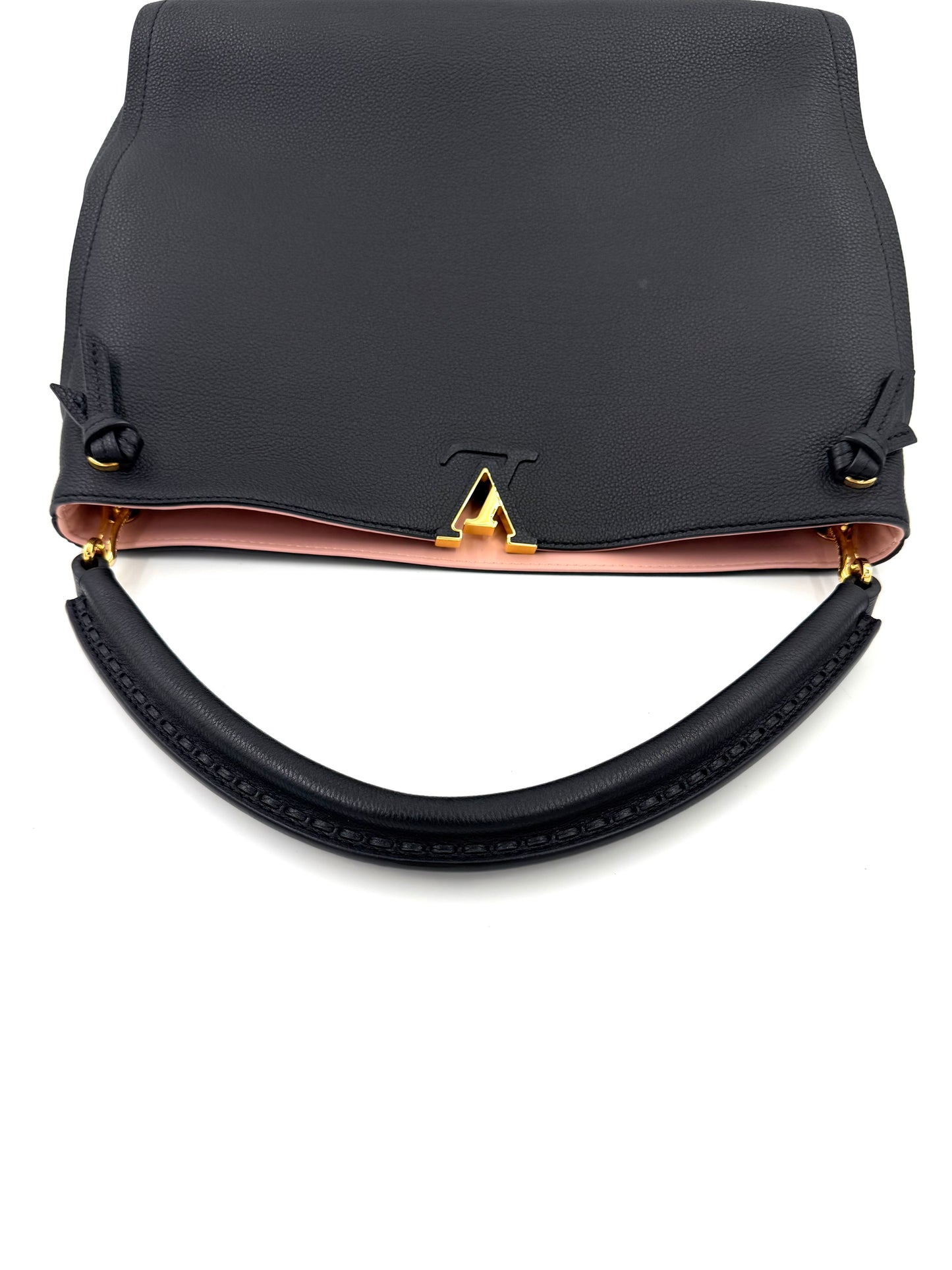 LOUIS VUITTON Tournon Noir Rose Ballerine