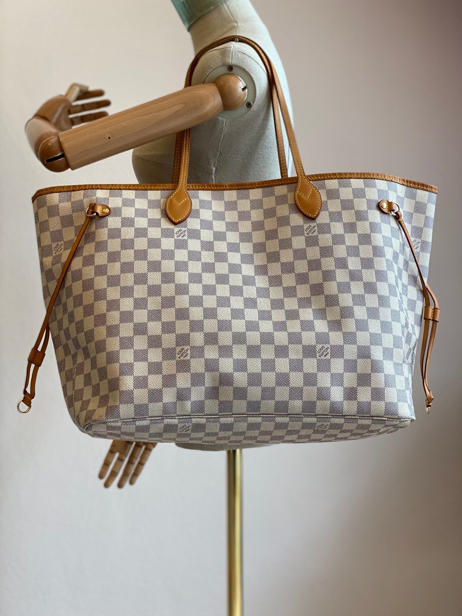 LOUIS VUITTON Neverfull GM Damier azur