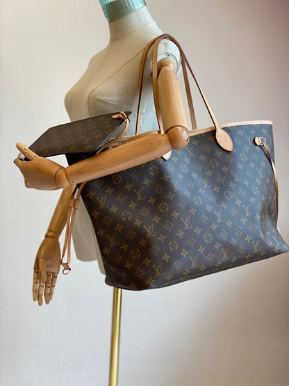 LOUIS VUITTON Neverfull GM Monogram Canvas mit Pochette - Clutch & Macarons - Chip - Clutch & Macarons - 