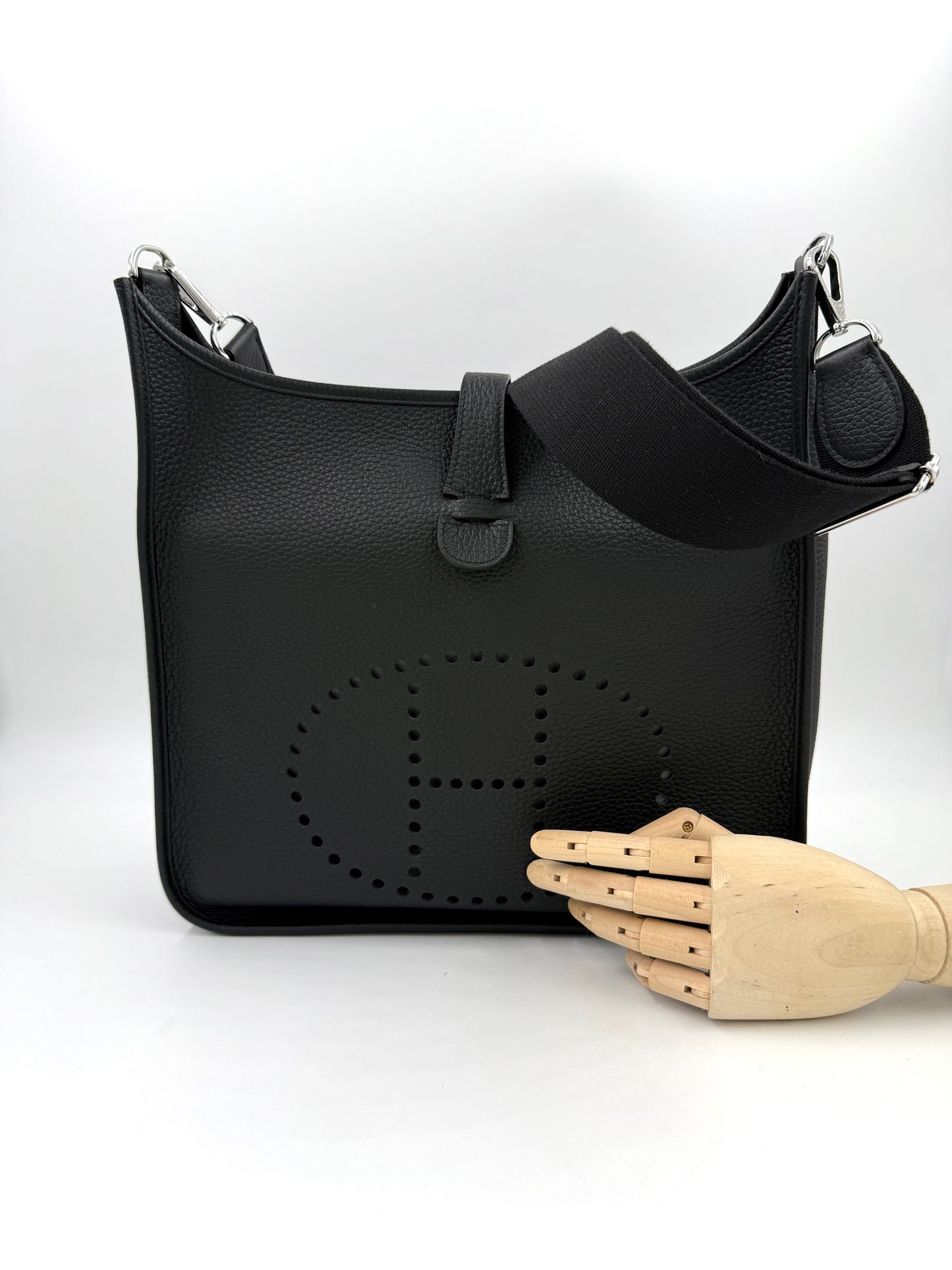 HERMÈS Evelyne 33 Clemenceleder schwarz