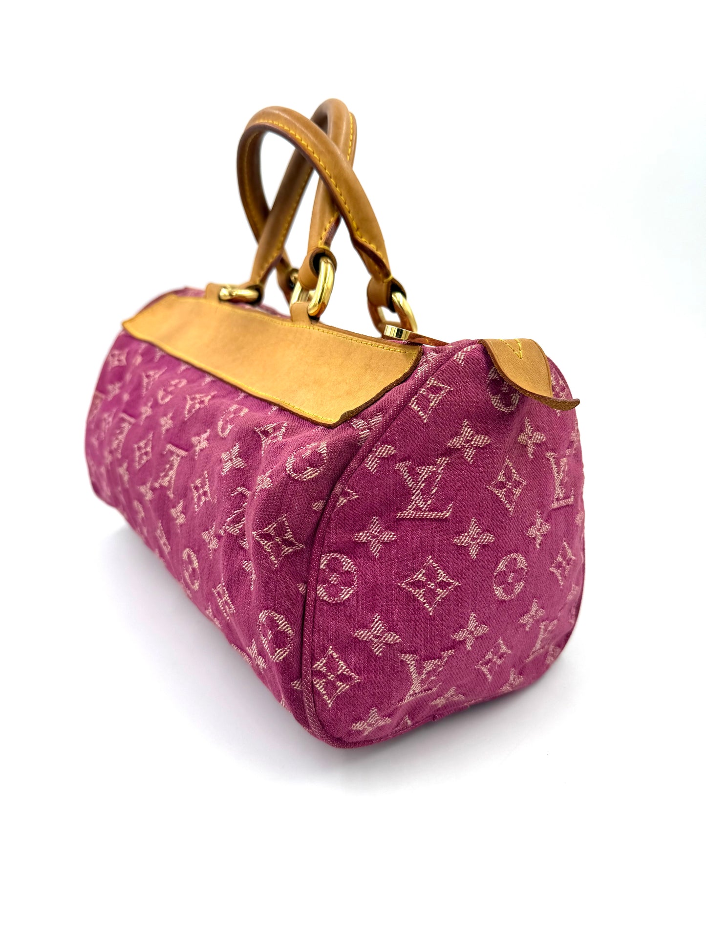 LOUIS VUITTON Neo Speedy 30 Monogram Denim pink