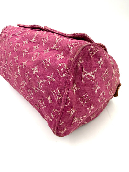 LOUIS VUITTON Neo Speedy 30 Monogram Denim pink