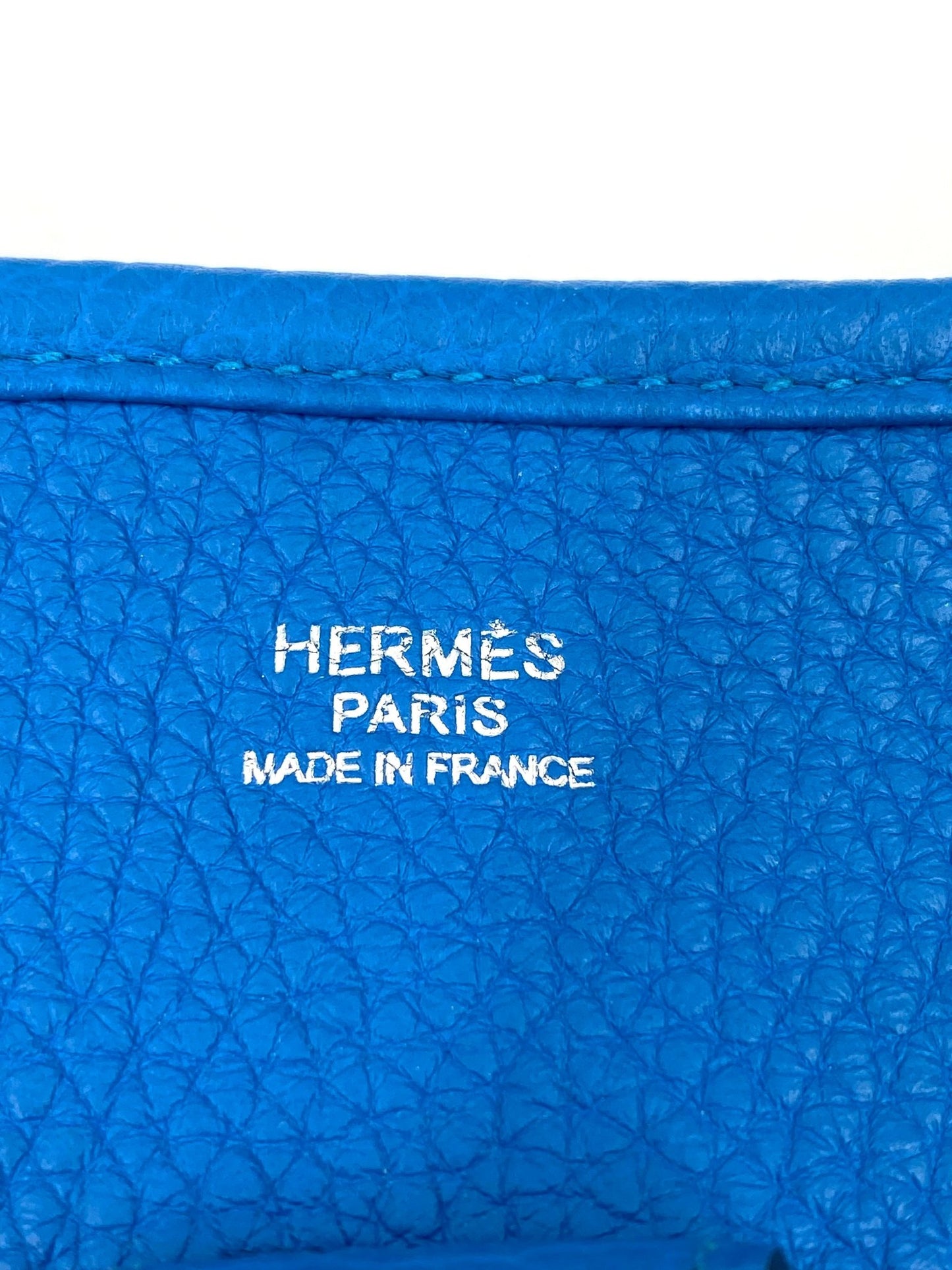 HERMÈS Evelyne III 29 Clemence Bleu Zanzibar - Clutch & Macarons - Stempel A, 2017 - Clutch & Macarons - 