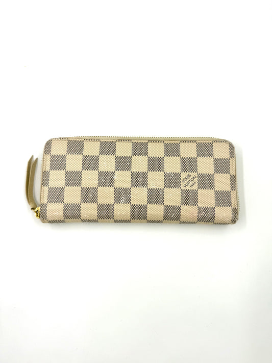 LOUIS VUITTON Clemence Wallet Damier Azur