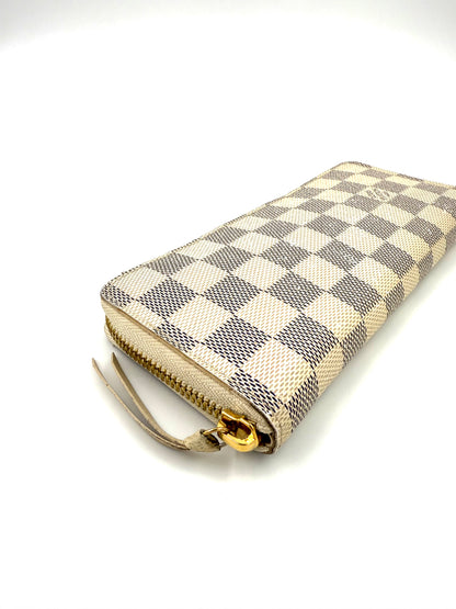 LOUIS VUITTON Clemence Wallet Damier Azur