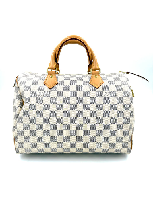 LOUIS VUITTON Speedy 30 Damier Azur