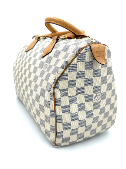 LOUIS VUITTON Speedy 30 Damier Azur