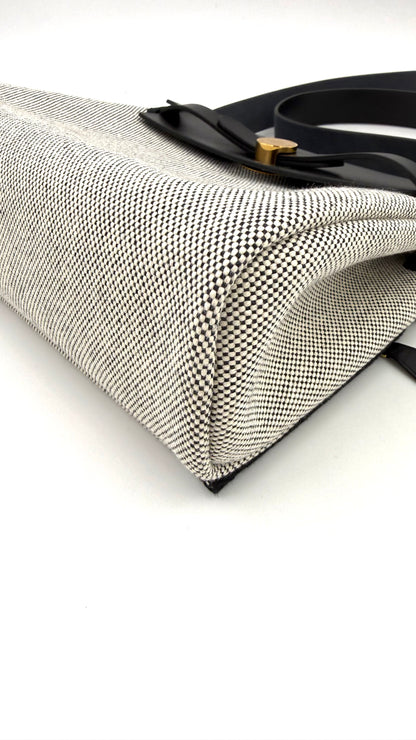 HERMÈS Mini Herbag Beige Noir