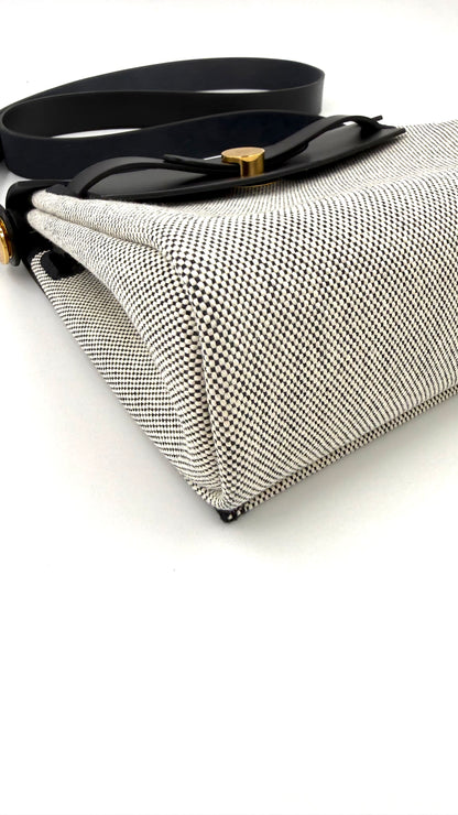 HERMÈS Mini Herbag Beige Noir