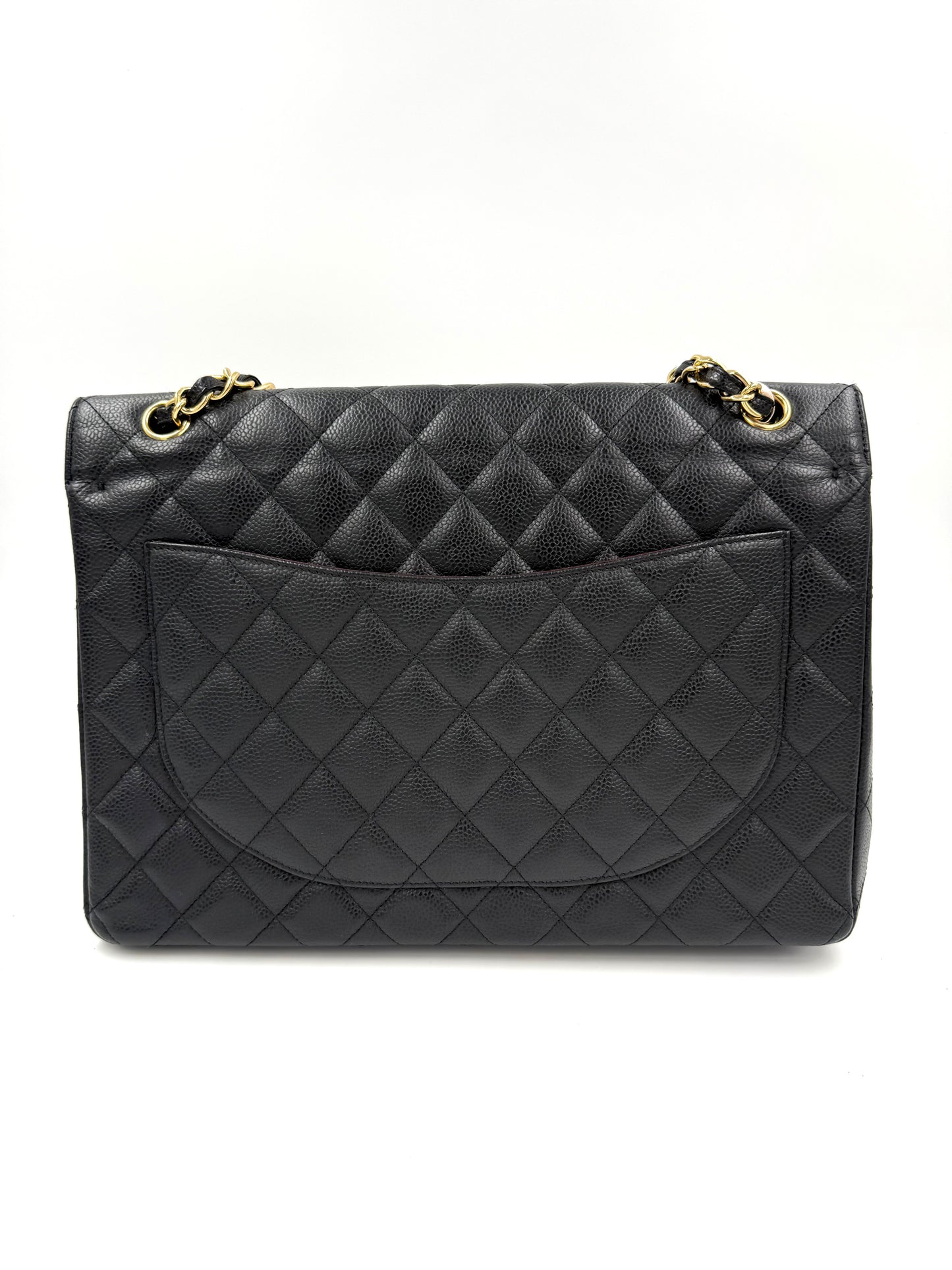 Chanel Timeless Maxi Double Flap Caviar schwarz GHW